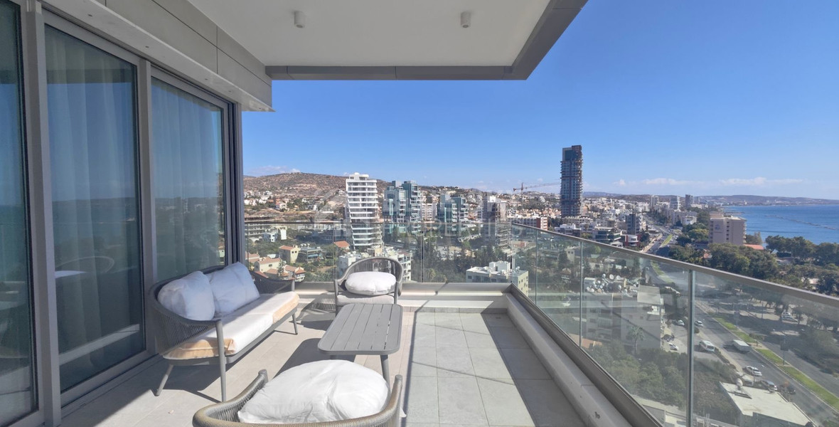 Three bedroom Penthouse for rent in Agios Tychonas tourist area, Limassol