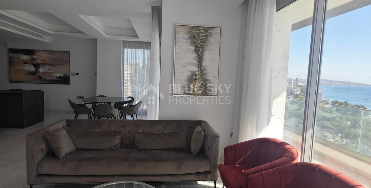 Three bedroom Penthouse for rent in Agios Tychonas tourist area, Limassol