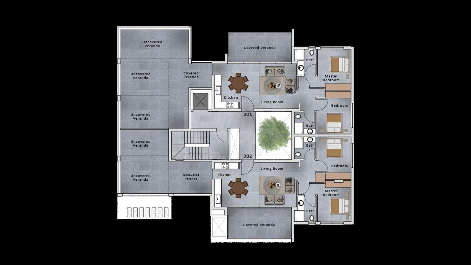 Stylish Two Bedroom Apartment in Universal, Paphos
