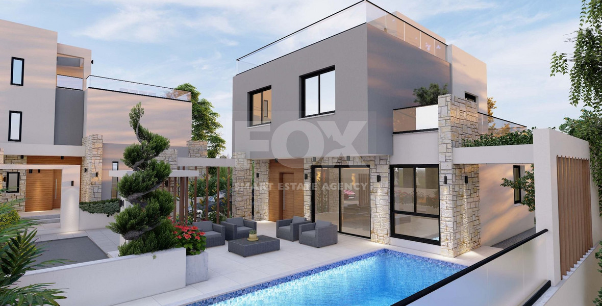 Four bedroom luxury villa with roof terrace in Chlorakas, Paphos