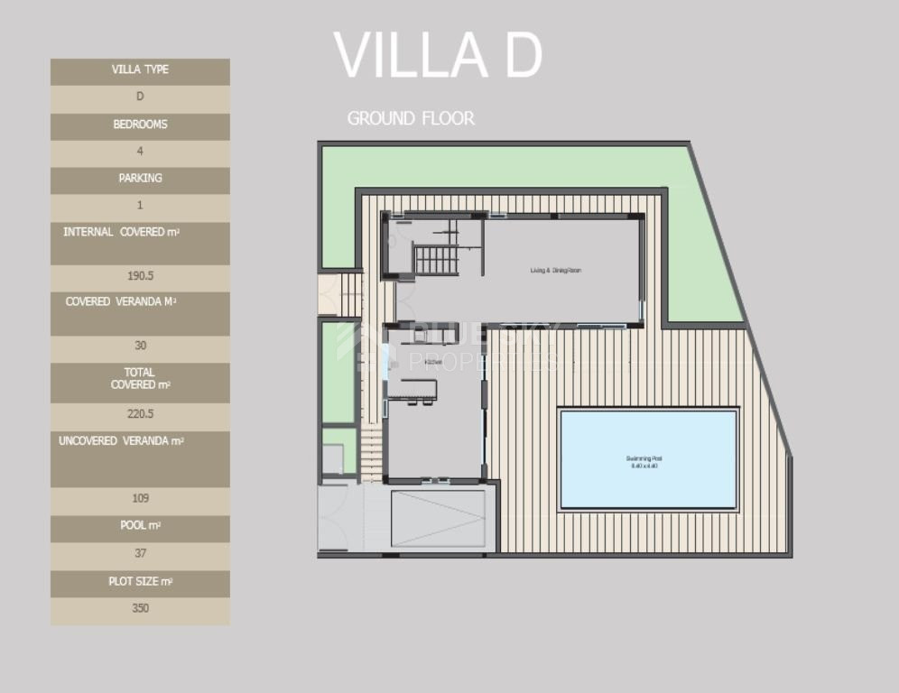 Four Bedroom Villa For Rent Near Park Lane, Limassol