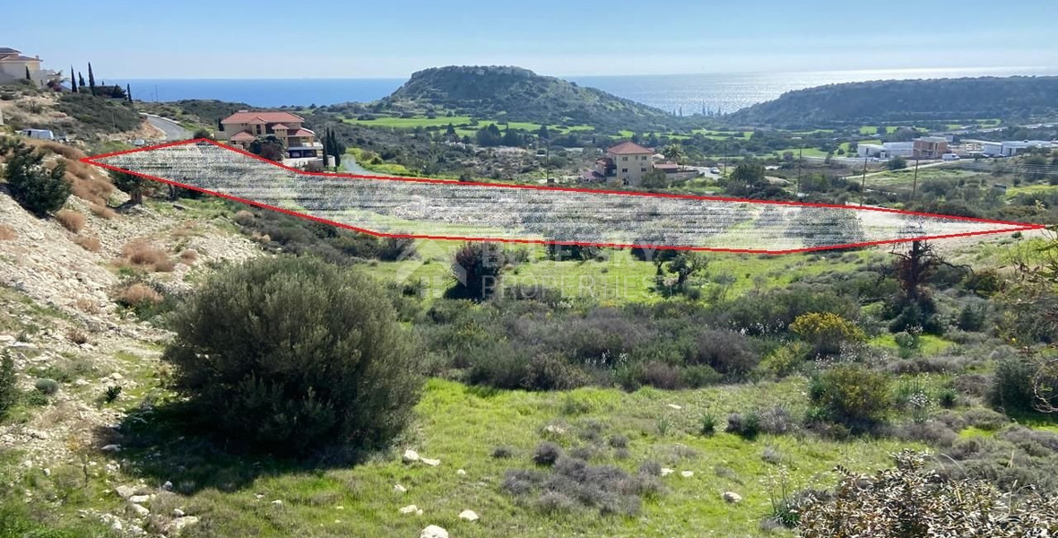 PANORAMIC SEA VIEW RESIDENTIAL DEVELOPMENT LAND FOR SALE IN THE SOUGHT AFTER LOCATION OF AGIOS TYCHONAS