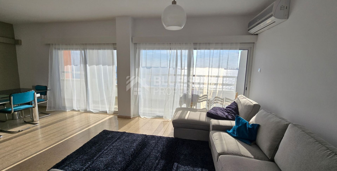 Spacious Fully Furnished Three Bedroom Apartment with Sea View in Agia Trias, Limassol