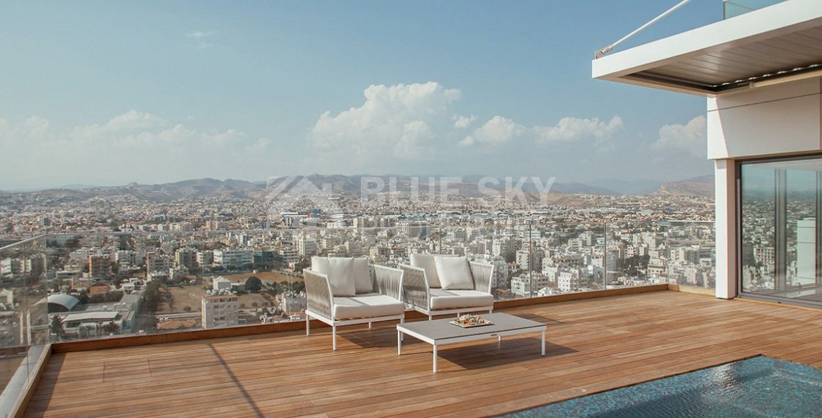For Sale Two-Level 4 Bedroom Penthouse with Sea View in Neapoli, Limassol