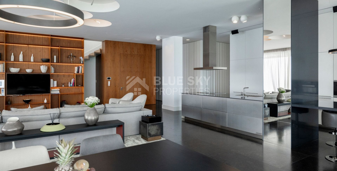 For Sale Two-Level 4 Bedroom Penthouse with Sea View in Neapoli, Limassol