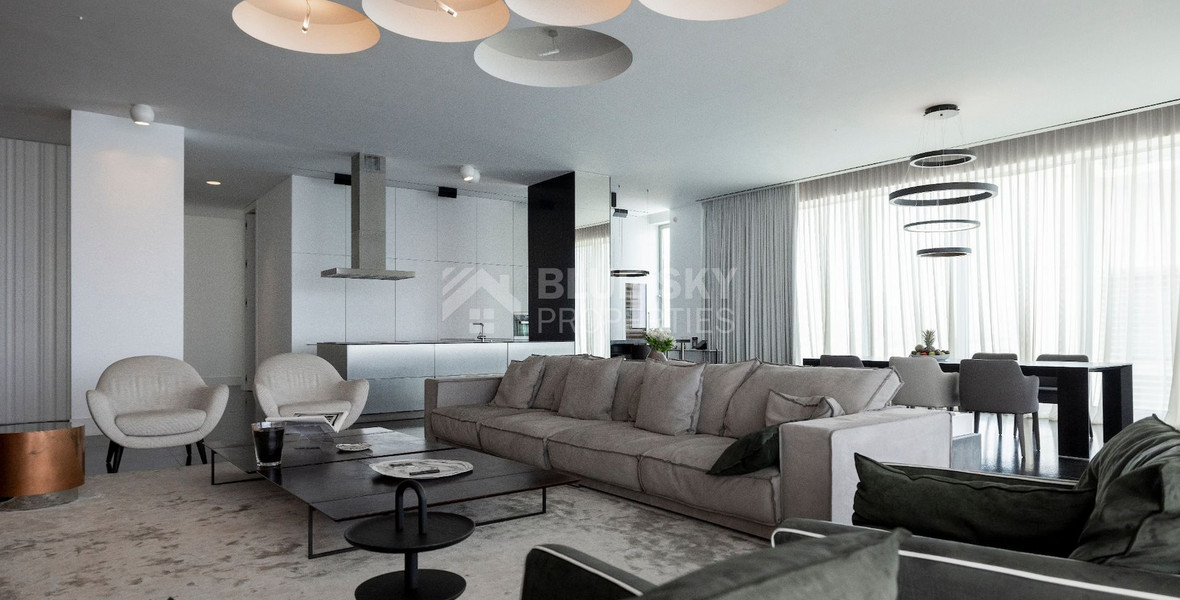 For Sale Two-Level 4 Bedroom Penthouse with Sea View in Neapoli, Limassol