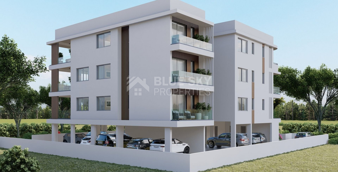 Spacious new two bedroom apartment in the center of Paphos