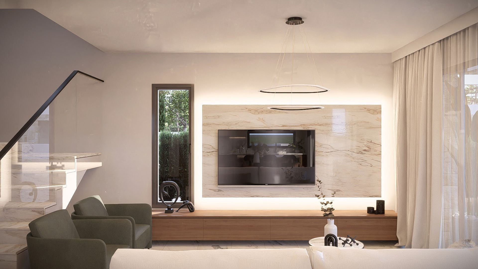 Mieszkanie 3 pokoi 196 m² Yeroskipou, Cypr