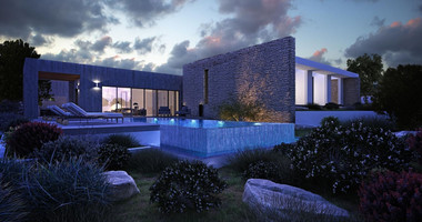 Six bedrooms outstanding villa, in an idyllic place in Sea Caves area,  of  Akamas