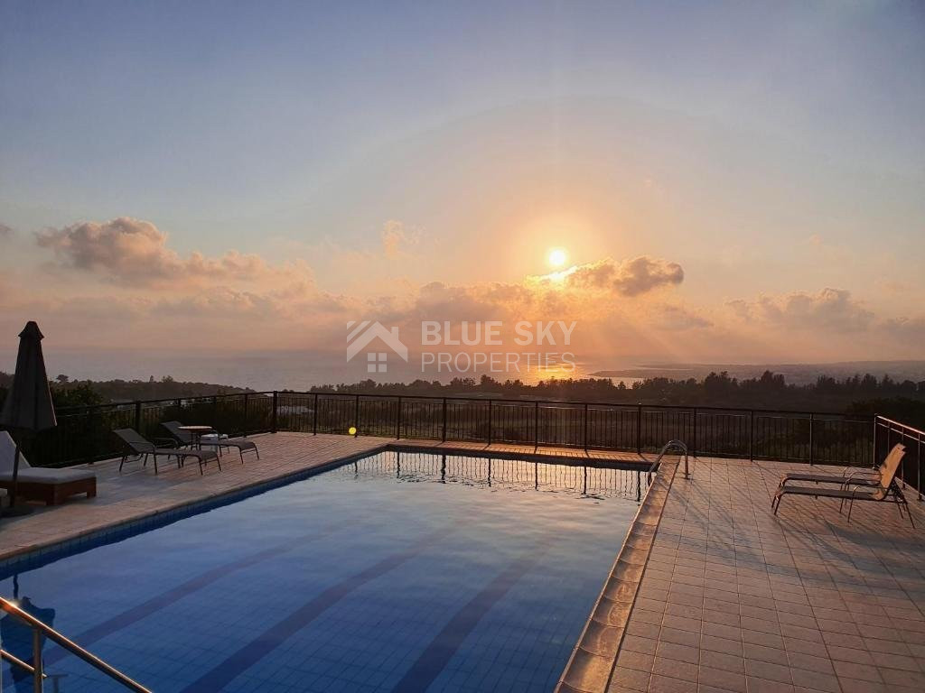 Secluded and Stunning  Detached Villa with Panoramic Sea View in Kissonerga