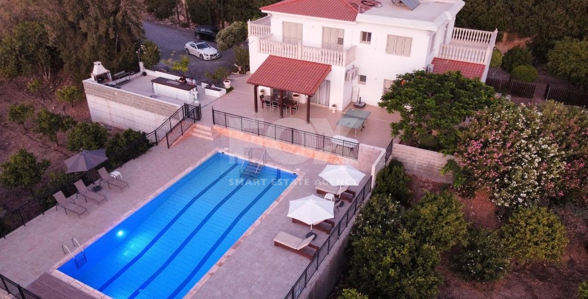 Secluded and Stunning  Detached Villa with Panoramic Sea View in Kissonerga