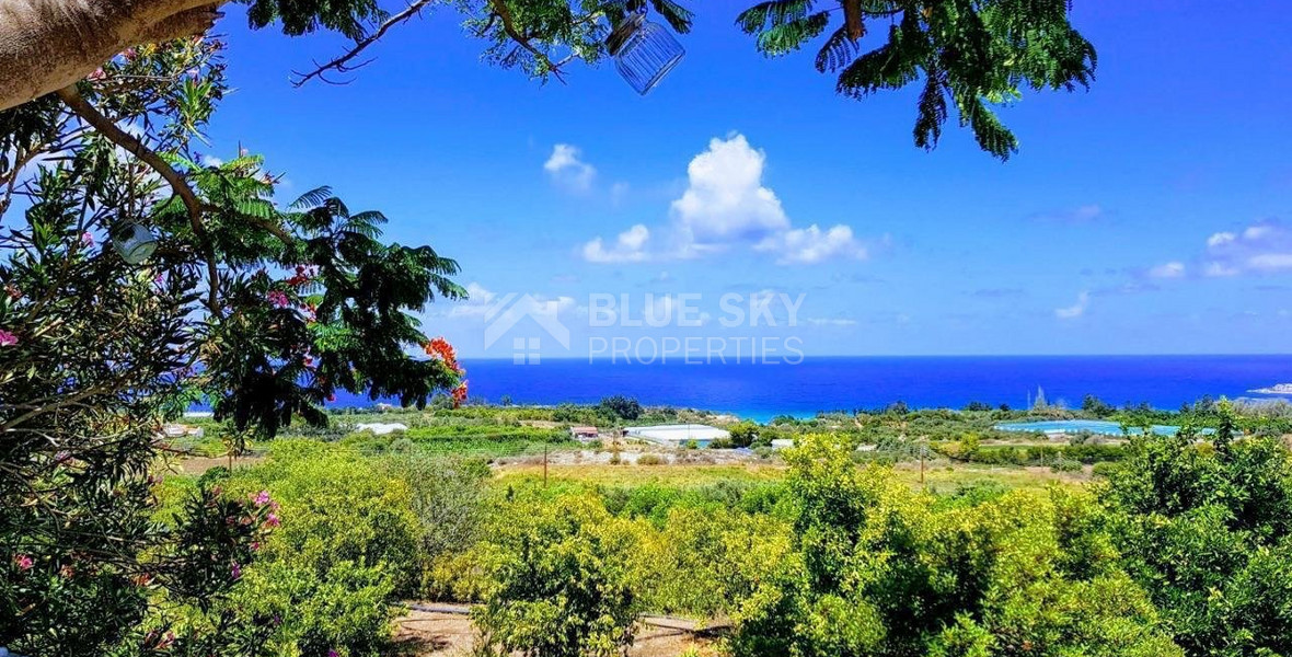 Secluded and Stunning  Detached Villa with Panoramic Sea View in Kissonerga