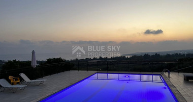 Secluded and Stunning  Detached Villa with Panoramic Sea View in Kissonerga