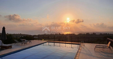 Secluded and Stunning  Detached Villa with Panoramic Sea View in Kissonerga