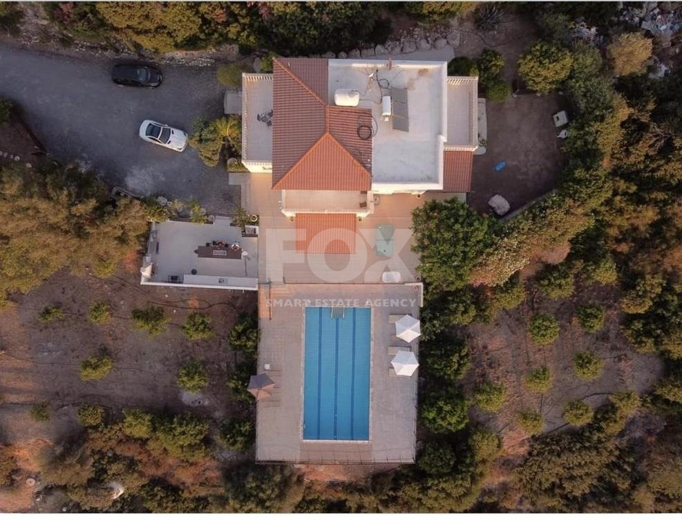 Secluded and Stunning  Detached Villa with Panoramic Sea View in Kissonerga