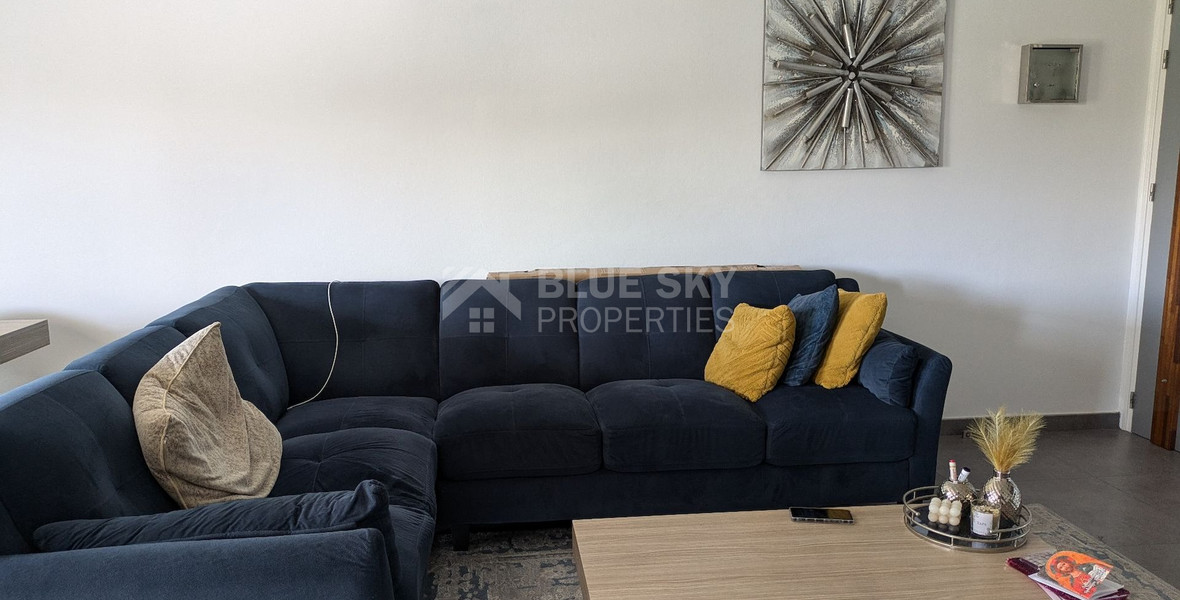 Spacious fully furnished 2-bedroom apartment in Geroskipou