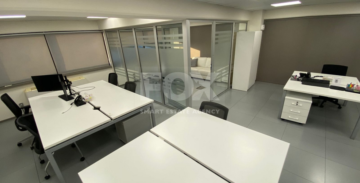 Modern Fully Furnished Office for Rent in Kato Polemidia