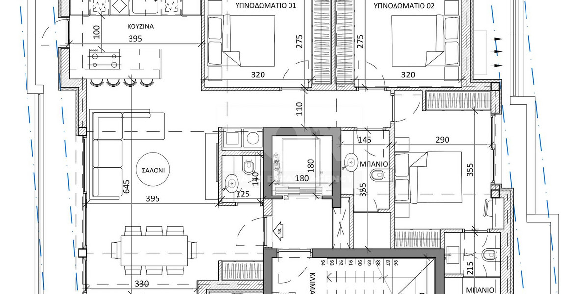 Spacious 3 Bedroom penthouse with roof garden for sale in Linopetra