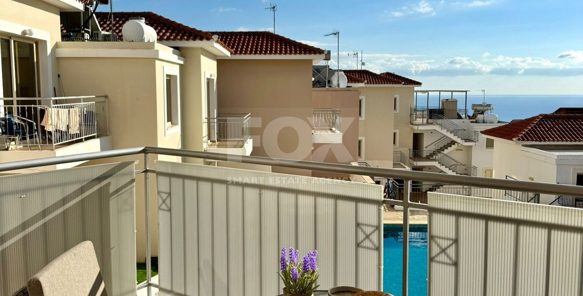 Fully Furnished Two Bedroom Sea View Apartment Pafos