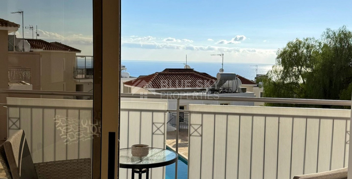 Fully Furnished Two Bedroom Sea View Apartment in Peyia