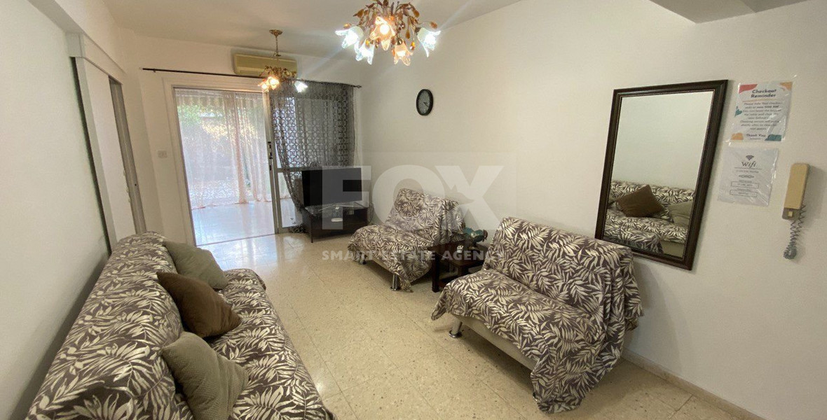 Spacious two-bedroom apartment with Private Garden in Kato Pafos