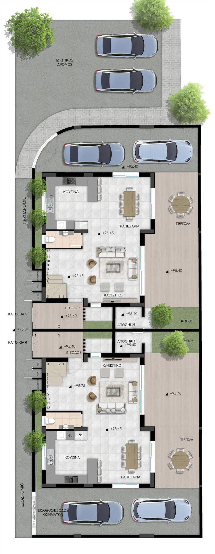 Three Bedroom Semi-Detached House for Sale in Erimi
