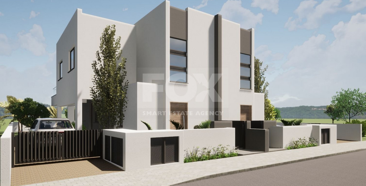 Modern Semi-Detached House with swimming pool for Sale In Trachoni