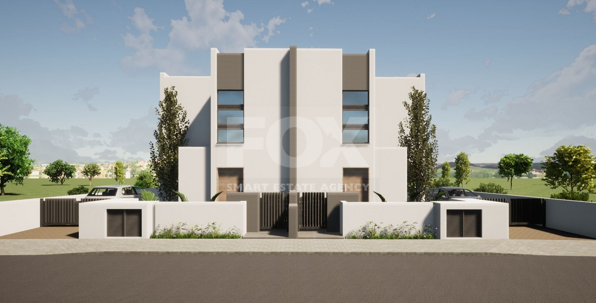 Modern Semi-Detached House with swimming pool for Sale In Trachoni