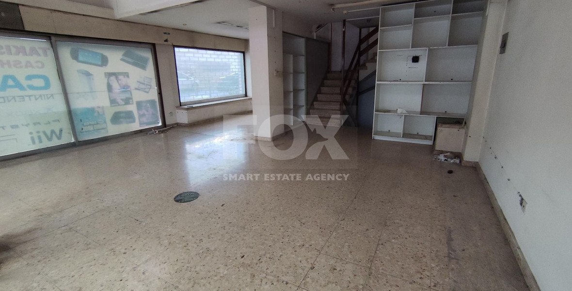 Unfurnished 197 m2 Ground Floor Shop in Agia Zoni