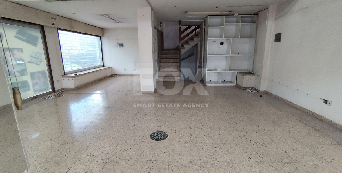 Unfurnished 197 m2 Ground Floor Shop in Agia Zoni