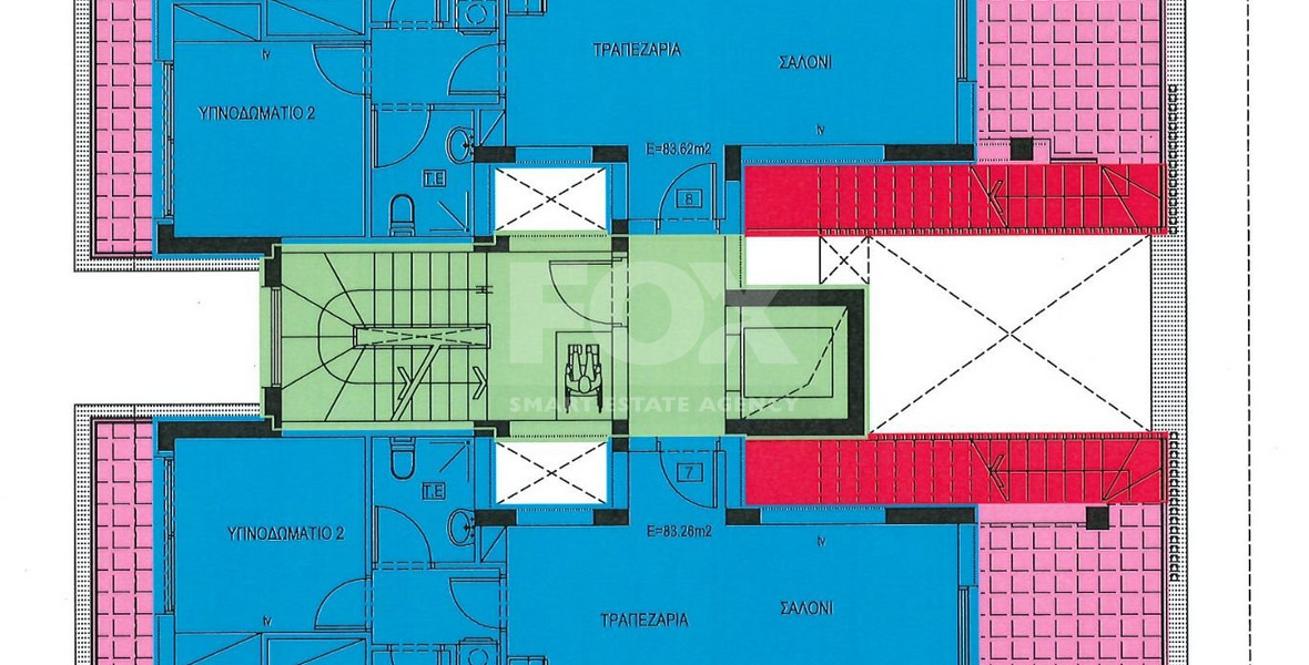 Top floor 3 Bedroom Apartment with Pool in Agios Nikolaos, Limassol
