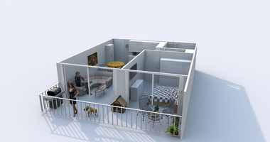 Sea View one bedroom apartment for sale in Parekklisia, Limassol