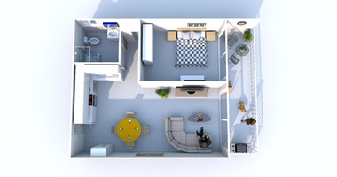 Sea View one bedroom apartment for sale in Parekklisia, Limassol