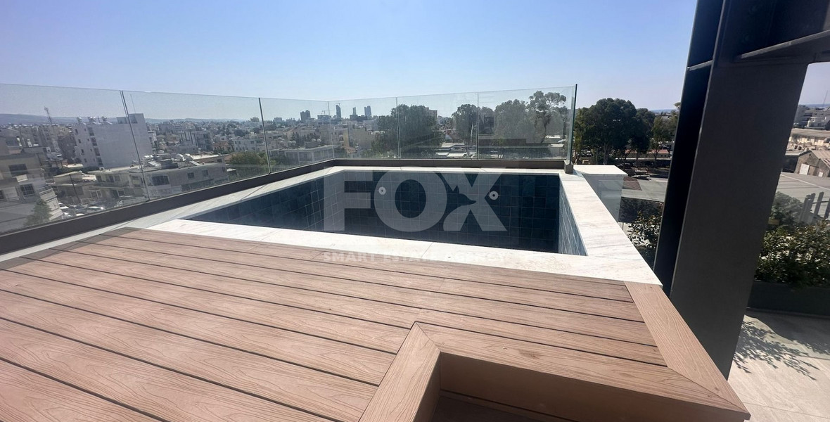 Modern three Bedroom- two level penthouse with roof garden and pool in Agios Georgios Havouzas