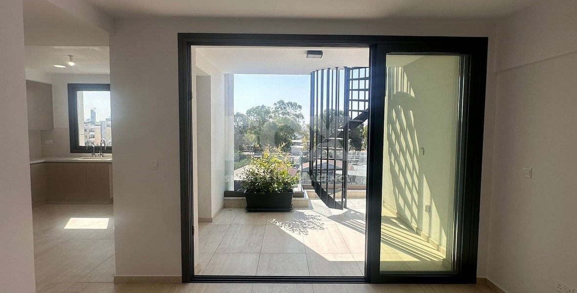 Modern three Bedroom- two level penthouse with roof garden and pool in Agios Georgios Havouzas