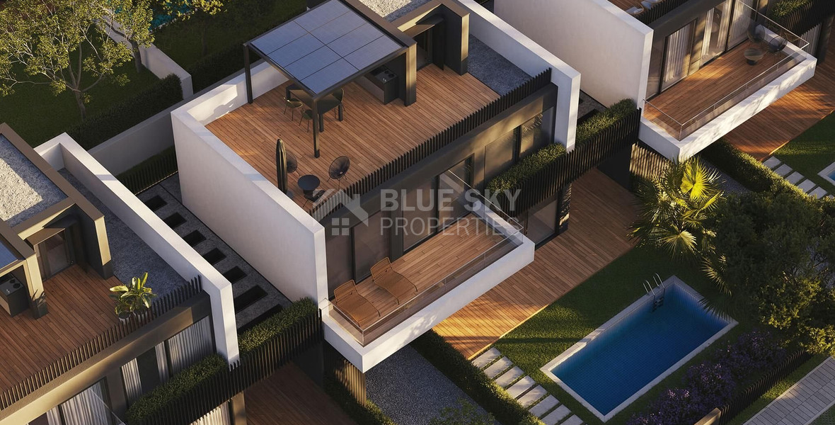 Luxury 3-Bedroom House with Private Garden & Panoramic Views for sale in Germasogeia, Limassol