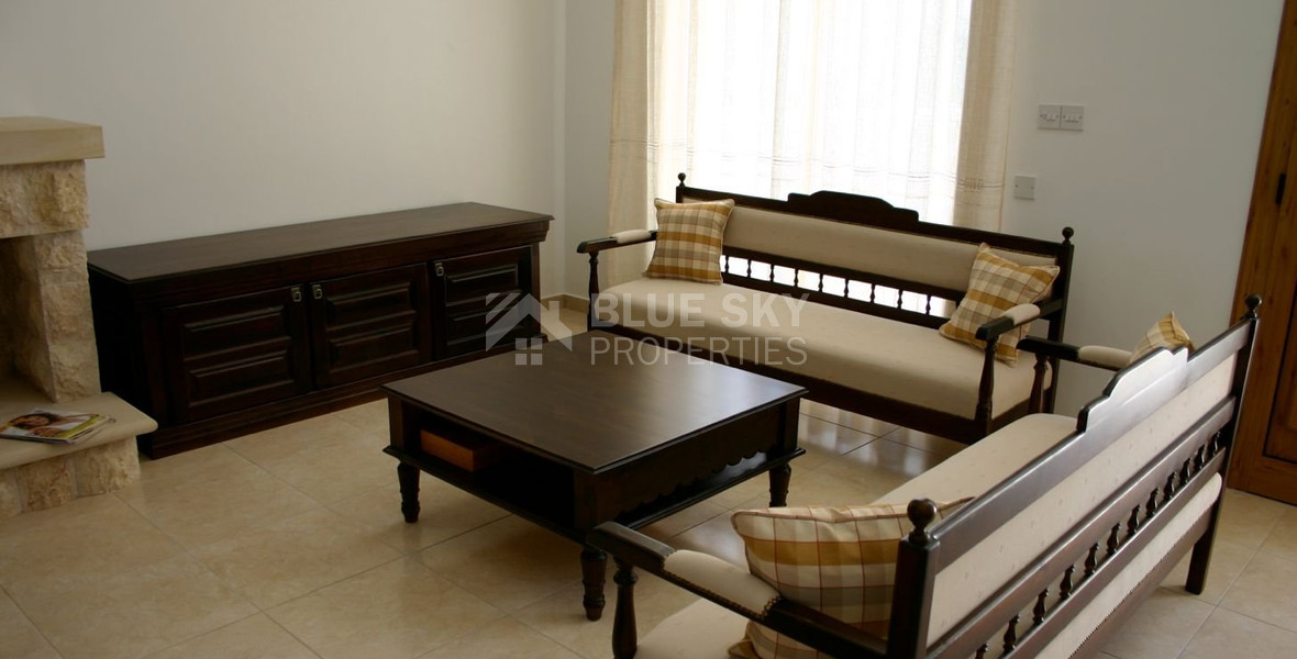 Spacious Fully Furnished 3 Bedroom House for rent in Vouni, Limassol