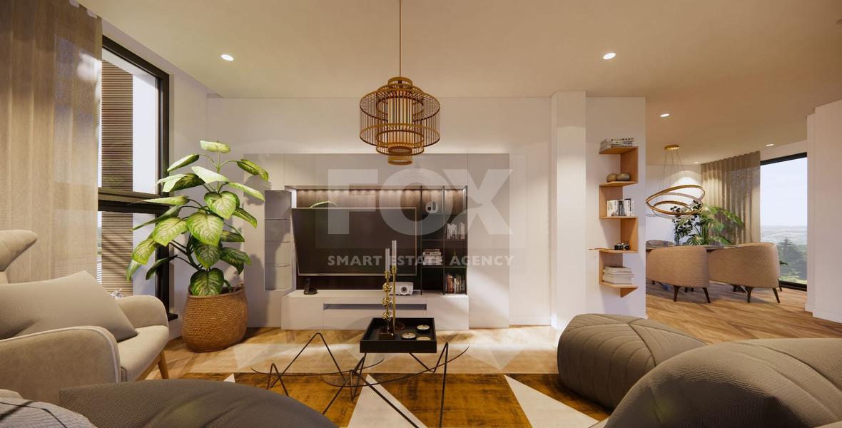 Spacious Four Bedroom House with Swimming pool &  Sea View in Agios Tychon