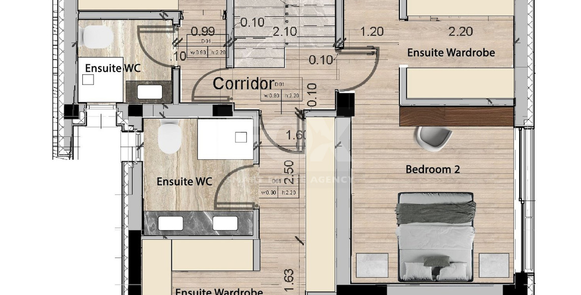 Spacious Four Bedroom House with Swimming pool &  Sea View in Agios Tychon