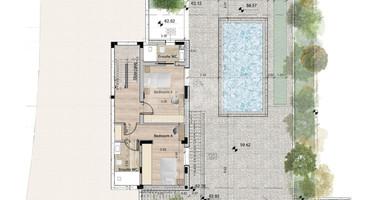 Spacious Four Bedroom House with Swimming pool &  Sea View in Agios Tychon