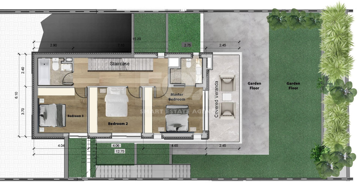 Spacious 3 Bedroom House with Swimming Pool and Sea View in Agios Tychon