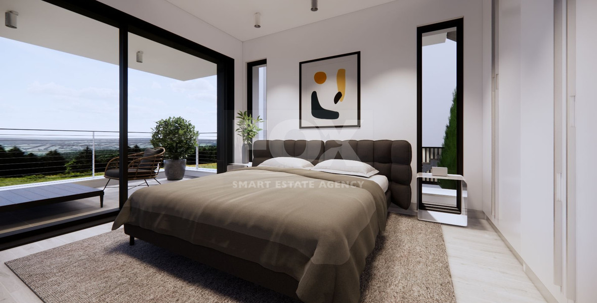 Spacious 3 Bedroom House with Swimming Pool and Sea View in Agios Tychon