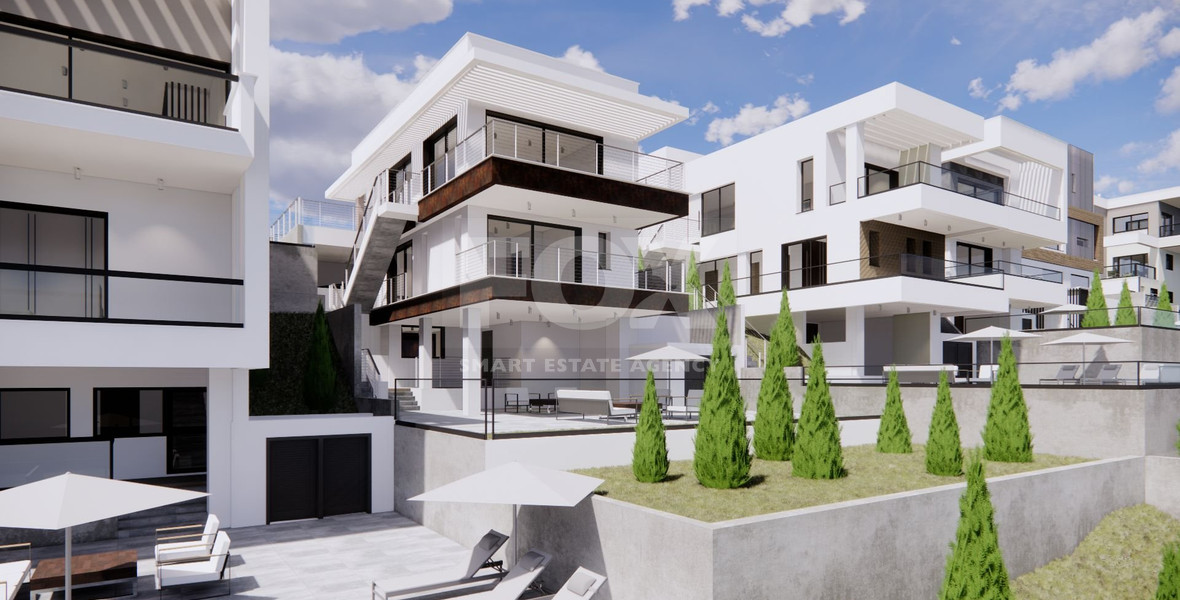 Spacious 3 Bedroom House with Swimming Pool and Sea View in Agios Tychon