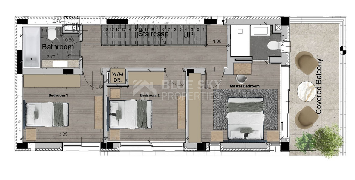Spacious 3 Bedroom House with Swimming Pool and Sea View in Agios Tychon