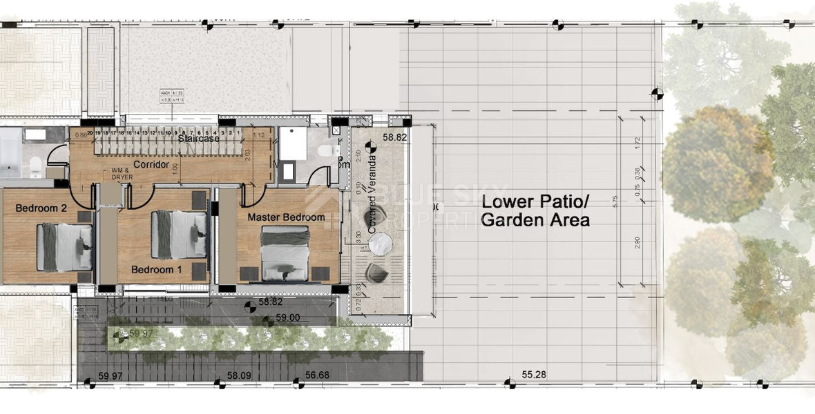 Spacious 3 Bedroom House with Swimming Pool and Sea View in Agios Tychon