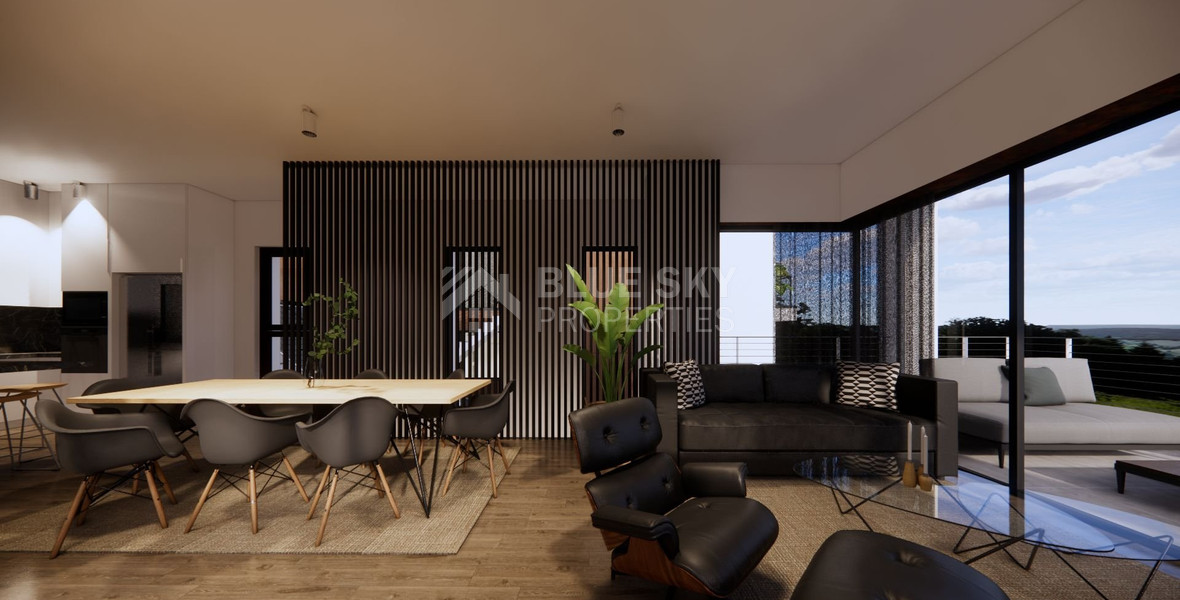 Spacious 3 Bedroom House with Swimming Pool and Sea View in Agios Tychon