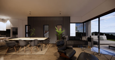 Spacious 3 Bedroom House with Swimming Pool and Sea View in Agios Tychon