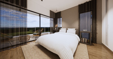 Spacious 3 Bedroom House with Swimming Pool and Sea View in Agios Tychon