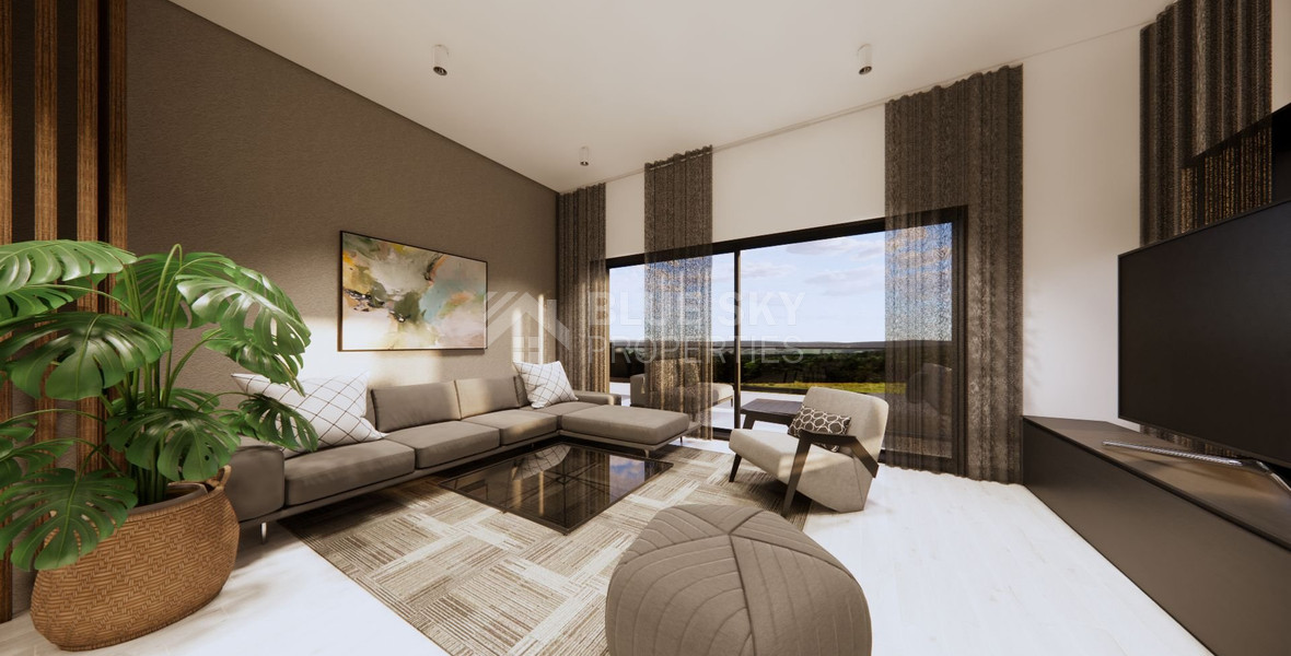 Spacious 3 Bedroom House with Swimming Pool and Sea View in Agios Tychon