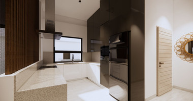 Spacious 3 Bedroom House with Swimming Pool and Sea View in Agios Tychon